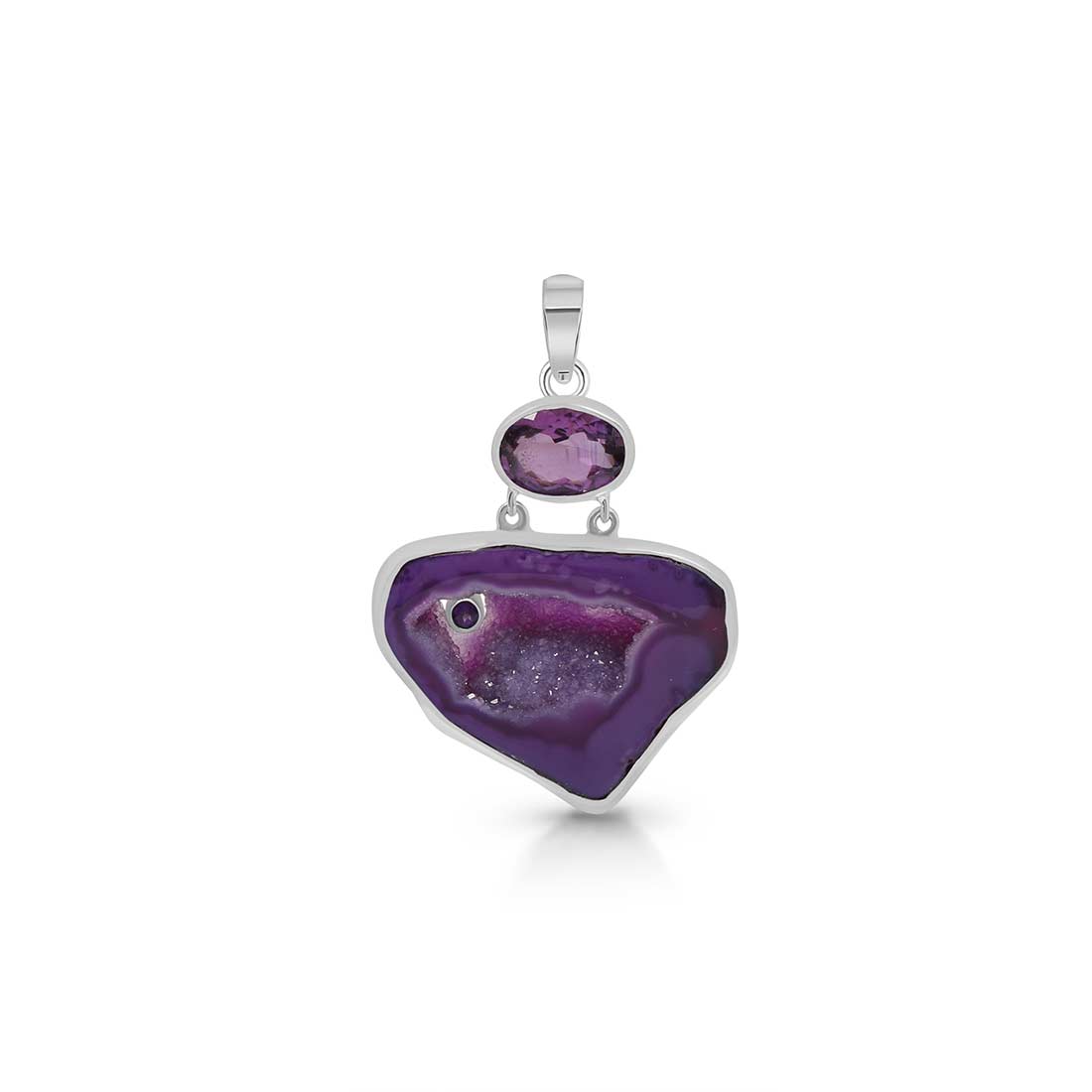 Purple Agate Pendant-(APU-P-29.)